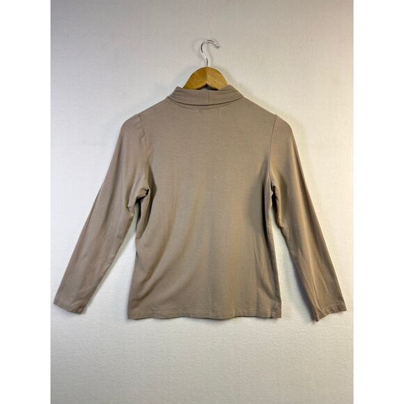 Woman's Splendor Lightweight Tan Turtleneck - Size M Layering Piece - Picture 10 of 10